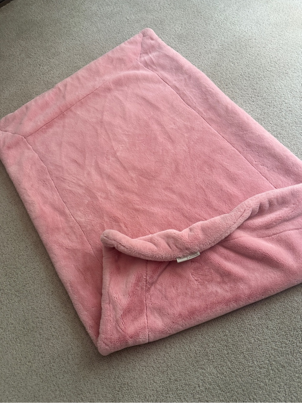Minky Couture Soft Pink Blanket - Picture 3 of 4